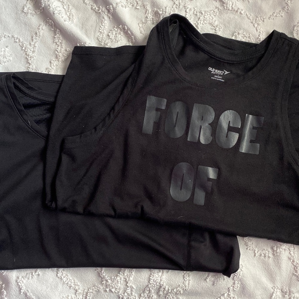 Two gym shirts